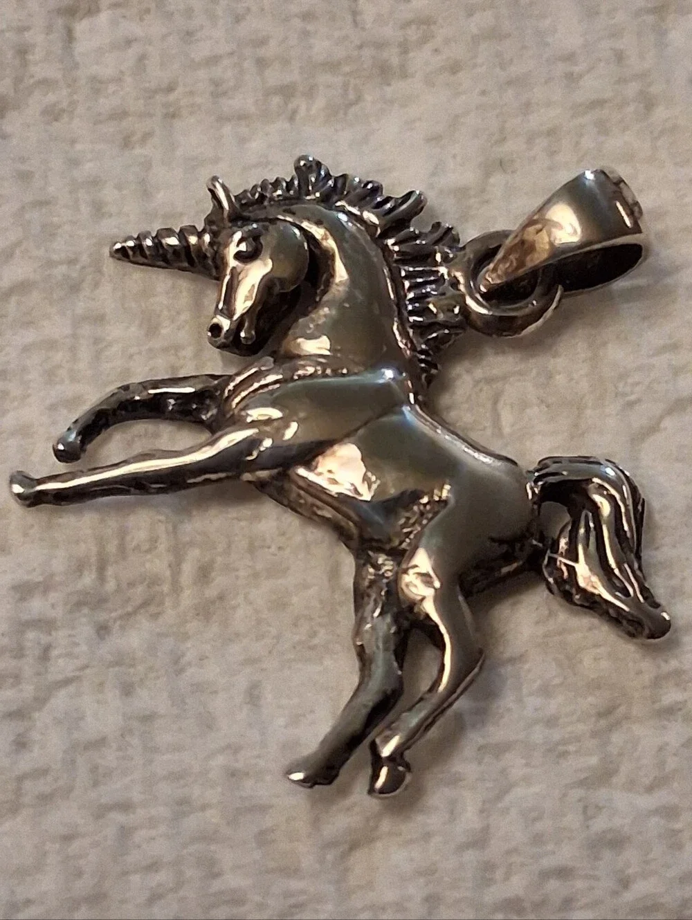 Silver Unicorn Pendant Necklace - Women's Jewelry